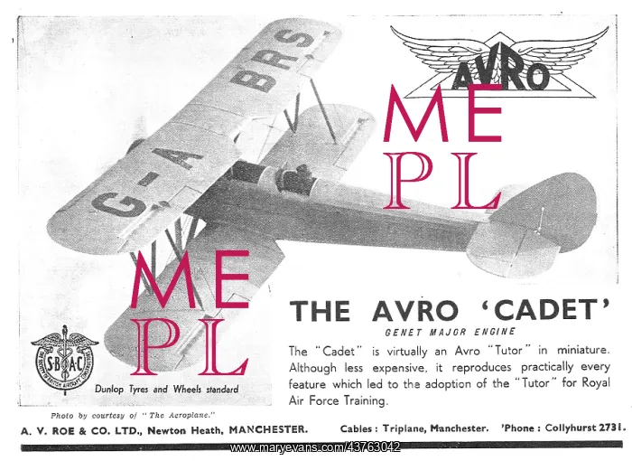 : Avro Cadet G-ABRS. Genet Major Engine : Avro Cadet G-ABRS. Genet Major Engine