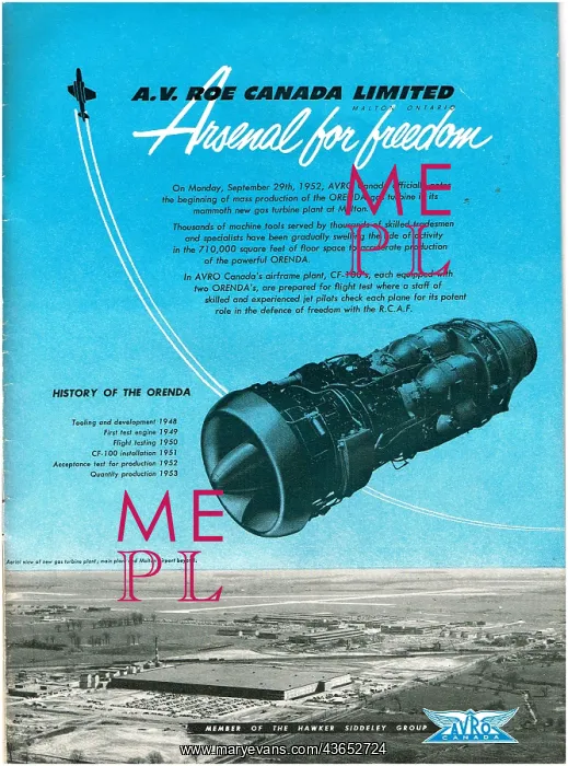  : Avro Canada. Orenda Aero Engines