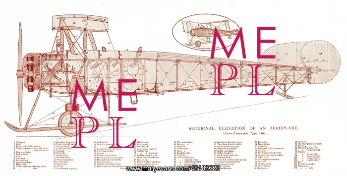  : Avro Limousine Type 546 aeroplane, sectional elevation