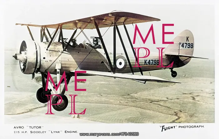 : Avro Tutor British biplane : Avro Tutor British biplane