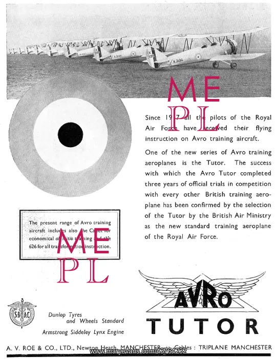  : Avro Tutors RAF K3196