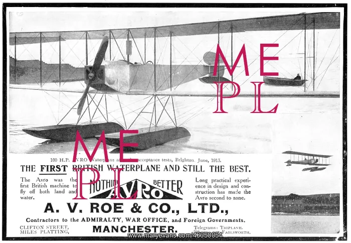 : A.V.Roe & Co - Avro Waterplane 1913 : A.V.Roe & Co - Avro Waterplane 1913
