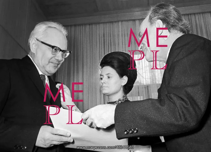 : Awarding Alexei Rumyantsev with award, 1968 : Awarding Alexei Rumyantsev with award, 1968