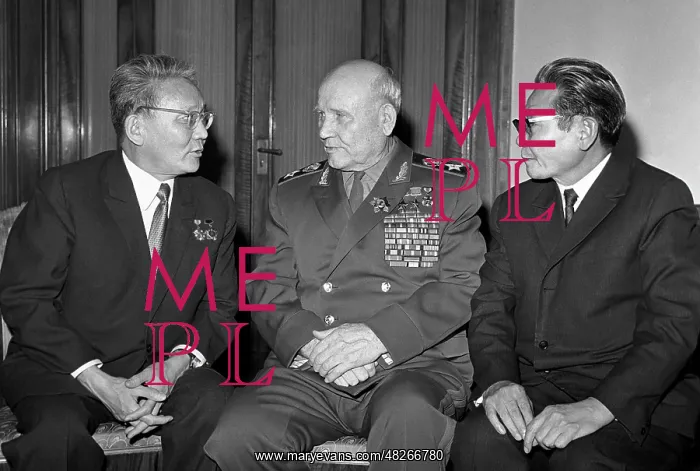 : Awarding of Mongolian medal to Ivan Konev, 1972 : Awarding of Mongolian medal to Ivan Konev, 1972