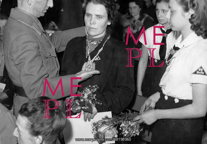 : Awarding the Mother Cross, 1943 : Awarding the Mother Cross, 1943