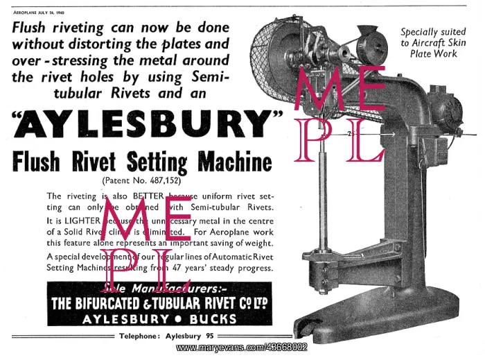 : Aylesbury Rivetting Machine : Aylesbury Rivetting Machine