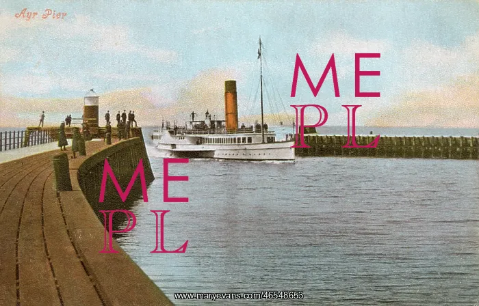  : Ayr Pier, Scotland - Arrival of the ferry