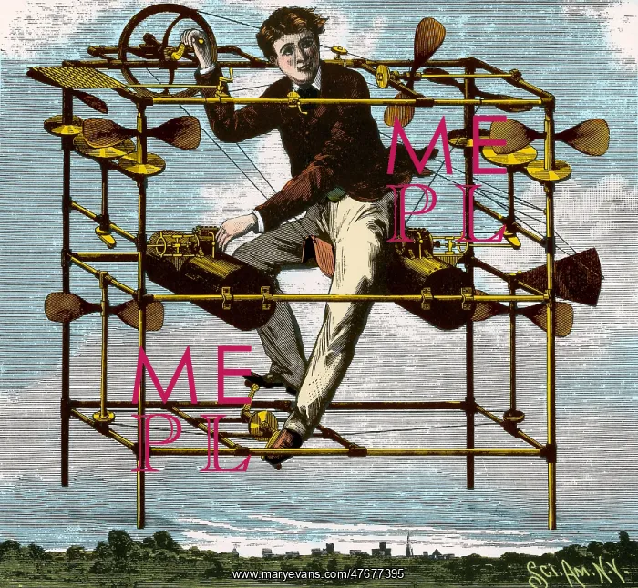 : Ayres New Flying Machine, 1885 : Ayres New Flying Machine, 1885