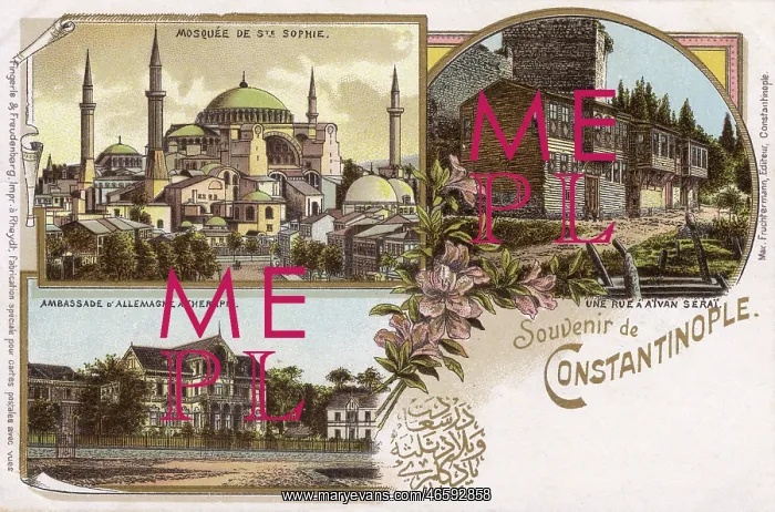 : Ayvansaray, Ayasofya and German Consulate at Tarabya : Ayvansaray, Ayasofya and German Consulate at Tarabya