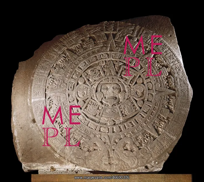 : Aztec calendar. 1479. Basalt. Aztec art. Relief : Aztec calendar. 1479. Basalt. Aztec art. Relief