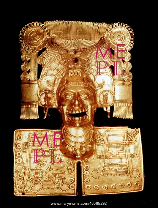 : Aztec god of the dead, Mitlantecuhtli, represented : Aztec god of the dead, Mitlantecuhtli, represented