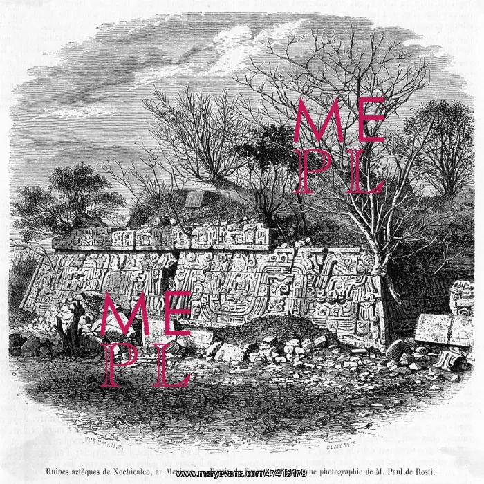  : Aztec remains at Xochicalco, Mexico