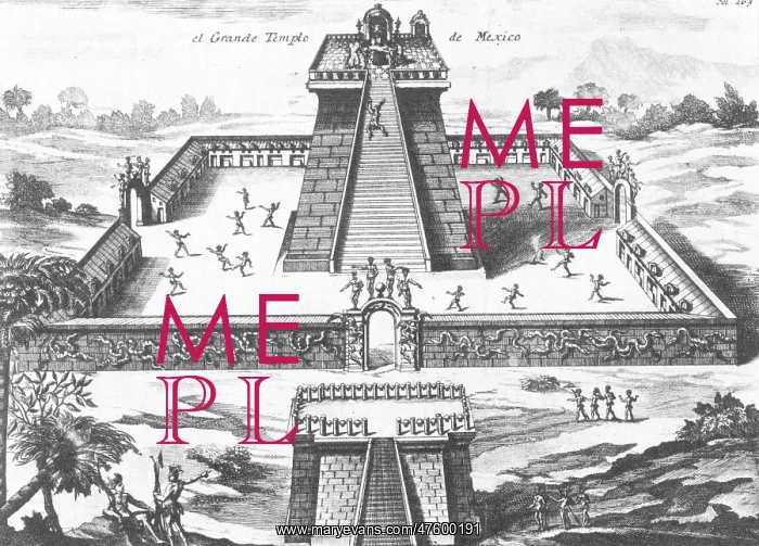 : Aztec Temple at Tenochtitlan : Aztec Temple at Tenochtitlan