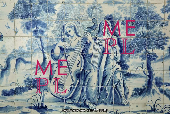 : Azulejos, Monastery of Sao Vicente de Fora, Lisbon, Portugal