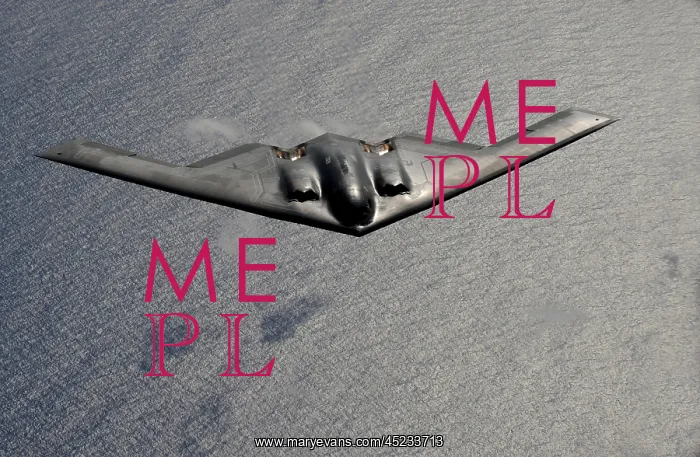 : B-2 stealth bomber in flight over the Pacific ? : B-2 stealth bomber in flight over the Pacific ?