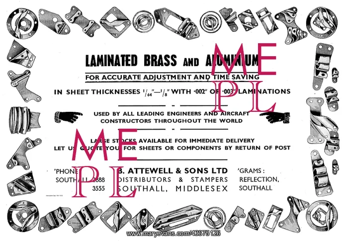 : B. Attewell Laminated Brass & Aluminium : B. Attewell Laminated Brass & Aluminium