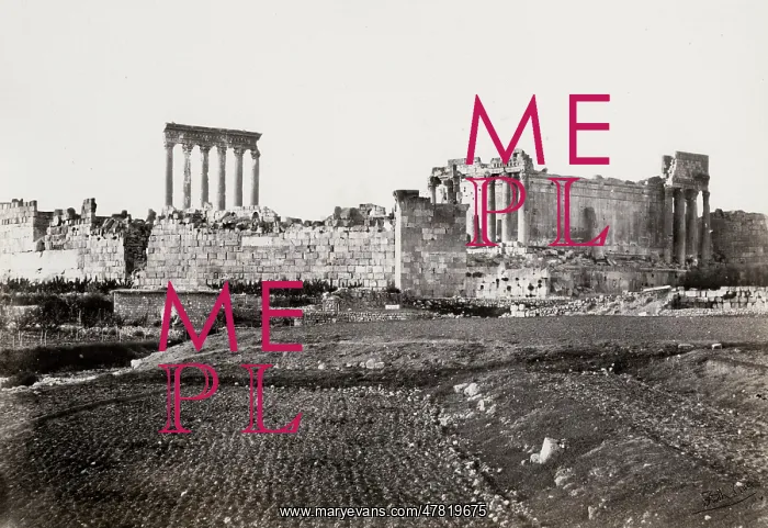 : Baalbec from the south. Baalbek, Lebanon : Baalbec from the south. Baalbek, Lebanon