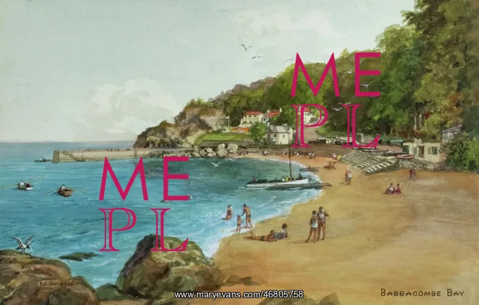 : Babbacombe Bay, near Torquay, Devon : Babbacombe Bay, near Torquay, Devon