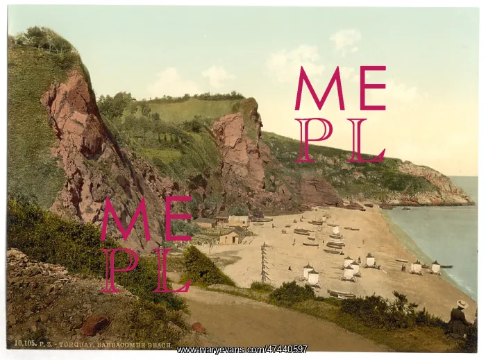 : Babbacombe Beach, Torquay, England : Babbacombe Beach, Torquay, England