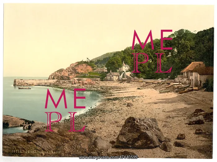 : Babbacombe Beach, Torquay, England : Babbacombe Beach, Torquay, England