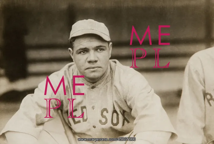 : Babe Ruth when he played for the Boston Red Soxs : Babe Ruth when he played for the Boston Red Soxs