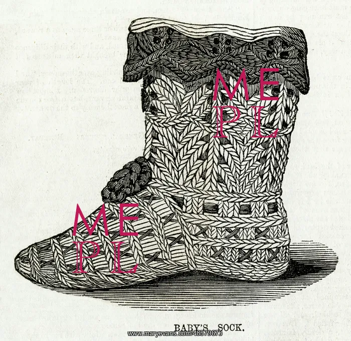  : Babies sock 1864