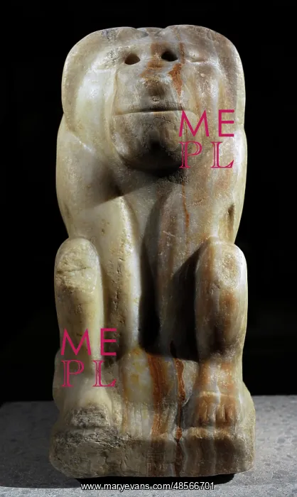 : Baboon's statue. Early Dynastic Period. Egypt : Baboon's statue. Early Dynastic Period. Egypt