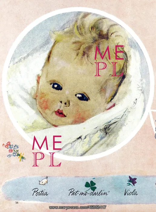 : Baby in blanket by Muriel Dawson : Baby in blanket by Muriel Dawson