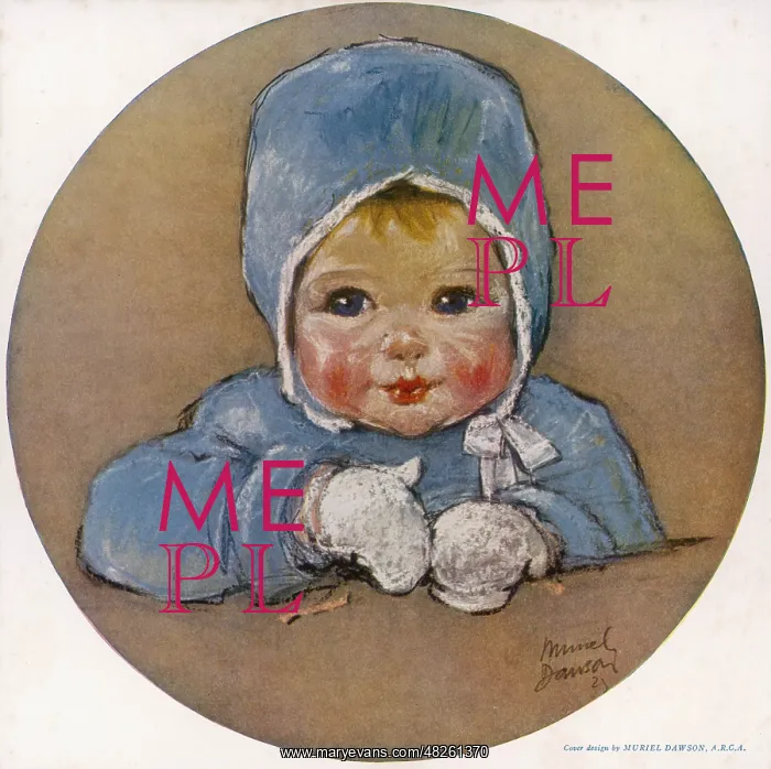 : Baby in Blue by Muriel Dawson : Baby in Blue by Muriel Dawson