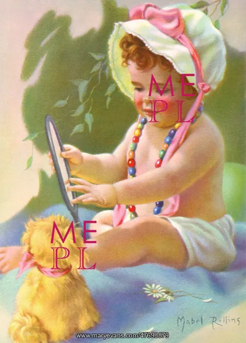 : Baby in Bonnet : Baby in Bonnet