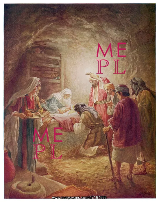  : Baby Jesus visited by shepherds