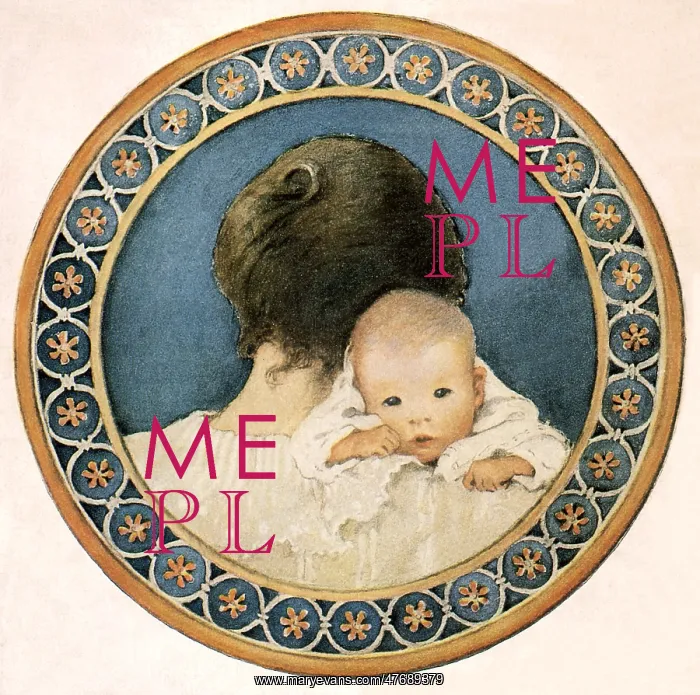 : Baby on Mom's Shoulder : Baby on Mom's Shoulder