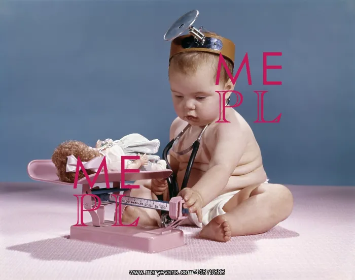  : Baby With Physician Mirror Headband