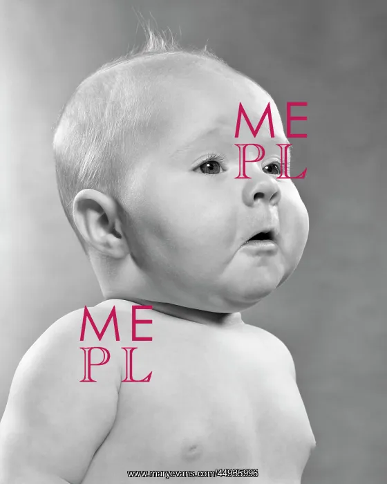 : Baby in Profile with Pompous Facial Expression : Baby in Profile with Pompous Facial Expression