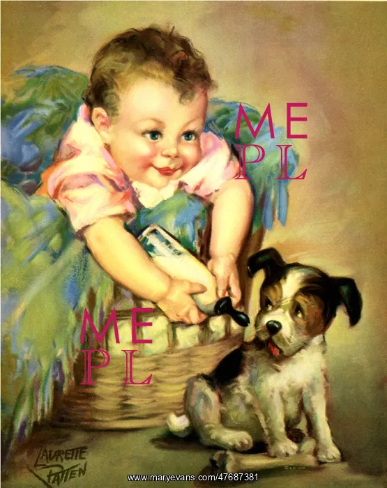 : Baby and Puppy : Baby and Puppy