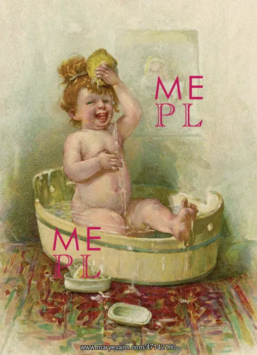 : Baby taking a bath : Baby taking a bath