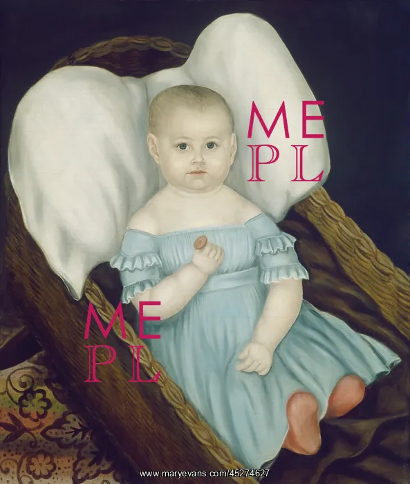 : Baby in Wicker Basket : Baby in Wicker Basket