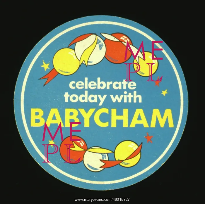 : Babycham design on a table mat : Babycham design on a table mat