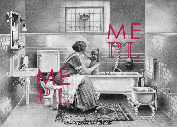  : BABY'S BATHTIME 1912
