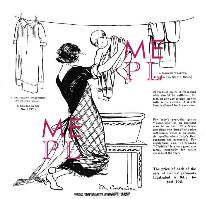 : BABY'S BATHTIME 1922 : BABY'S BATHTIME 1922