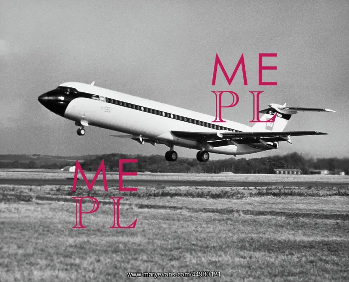 : BAC 1-11. Bea BAC 1-11 Super One-Eleven Airliner Taking-Off : BAC 1-11. Bea BAC 1-11 Super One-Eleven Airliner Taking-Off