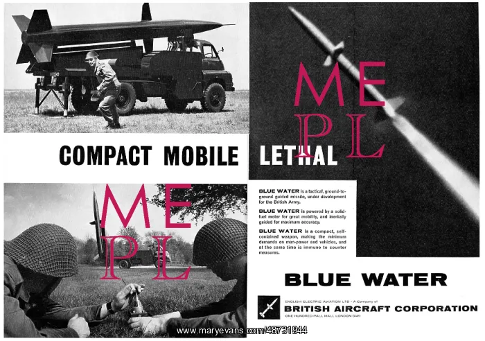 : BAC Blue Water Ground To Ground Guided Missile : BAC Blue Water Ground To Ground Guided Missile