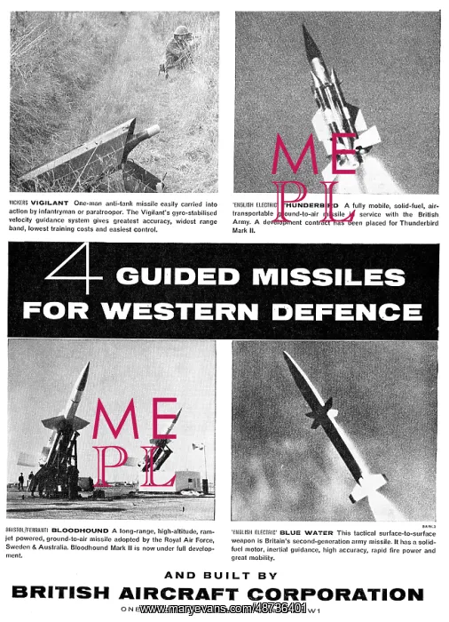 : BAC Guided Missile Range For 1961 : BAC Guided Missile Range For 1961