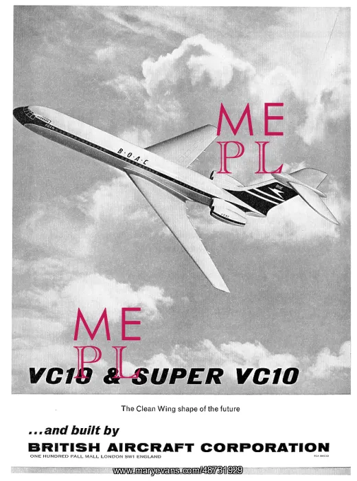 : BAC Vickers Super VC10 - The Clean Wing Shape Of The Future : BAC Vickers Super VC10 - The Clean Wing Shape Of The Future