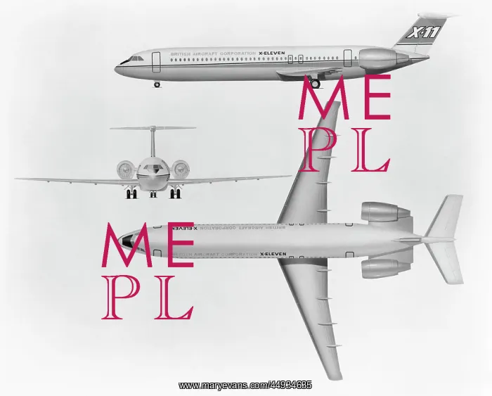 : BAC X-11. Artist's Impression of the BAC X-11 A Stretched, Modified : BAC X-11. Artist's Impression of the BAC X-11 A Stretched, Modified