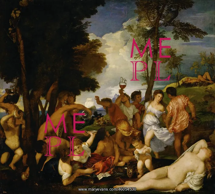 : Bacchanal. Painted around 1518 for Duke Alfonso d Este. Canvas, 175 x 193 cm. Cat.418 : Bacchanal. Painted around 1518 for Duke Alfonso d Este. Canvas, 175 x 193 cm. Cat.418