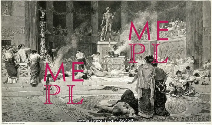 : Bacchanalian Feast, persecution of Christians under Nero : Bacchanalian Feast, persecution of Christians under Nero
