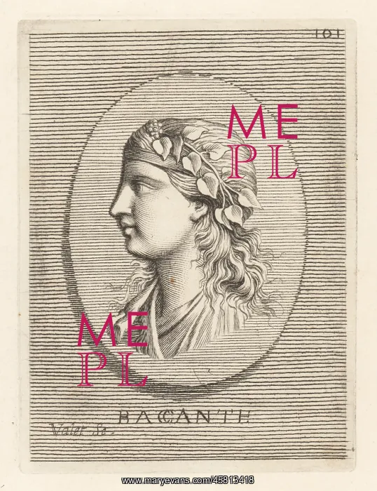 : One of the Bacchantes or Bacchae : One of the Bacchantes or Bacchae