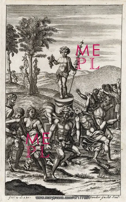 : BACCHUS. Roman countryfolk celebrate a festival in honour of Bacchus : BACCHUS. Roman countryfolk celebrate a festival in honour of Bacchus