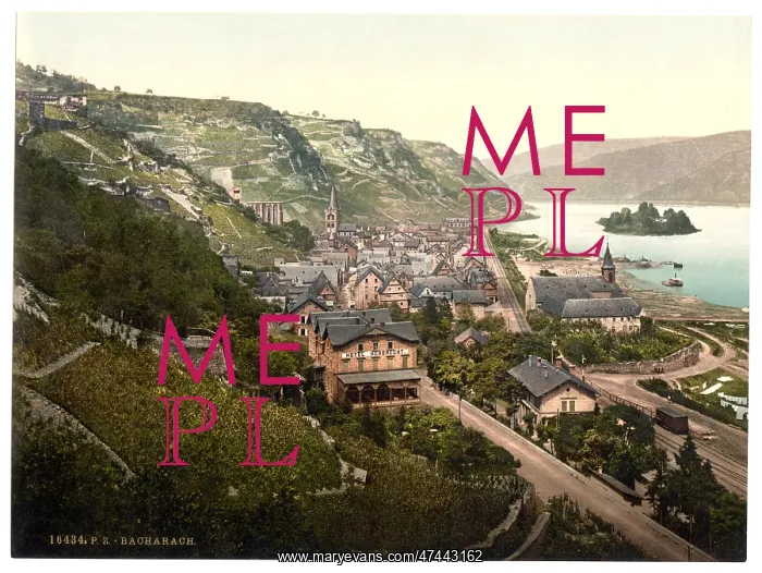 : Bacharach, the Rhine, Germany : Bacharach, the Rhine, Germany
